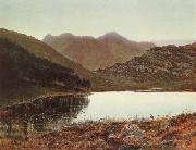 Blea Tarn at First Light,Langdale Pikes in the Distance Atkinson Grimshaw